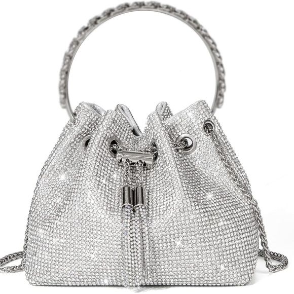 Sparkling Bling Things Handbags - NEW Sparkling Bling Swarovski Crystal Rhinestone Bag Clutch Purse +FREE …